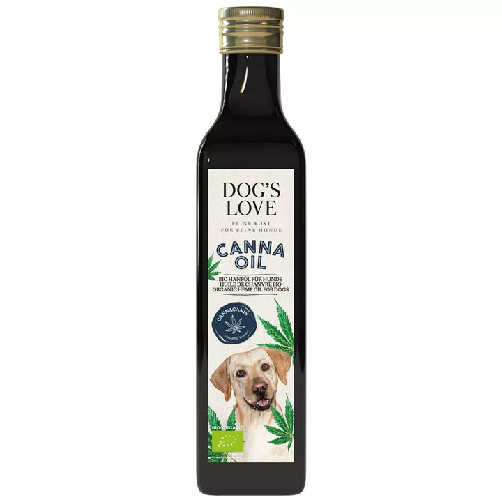 DOG'S LOVE šalto spaudimo ekologiškas kanapių aliejus (250 ml.)