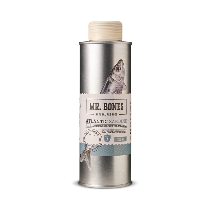 Mr. Bones atlantinių sardinių aliejus šunims (250 ml.)