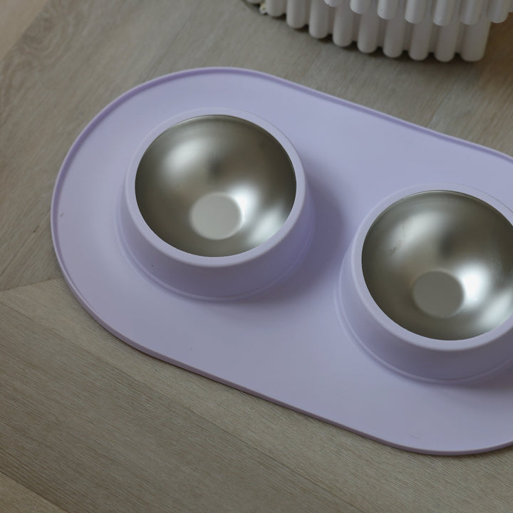 Bowls with silicone mat