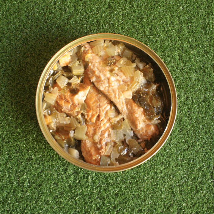 Canumi skumbrė su daržovėmis ir jūros salotomis (240 g.)