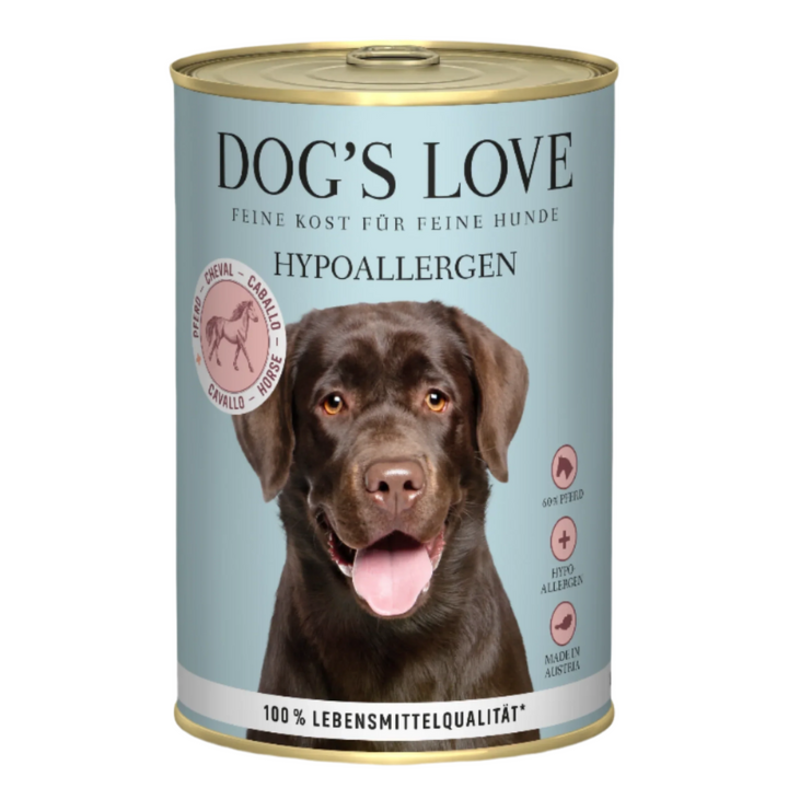 DOG'S LOVE konservai alergiškiems šunims su arkliena (400 g.)