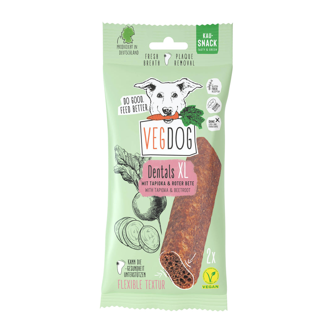 VEGDOG DENTALS XL augalinis dantų priežiūros kramtukas šunims (100 g.)