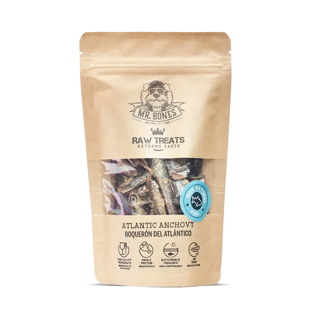 Mr. Bones RAW ančiuvių skanėstai šunims (45 g.)