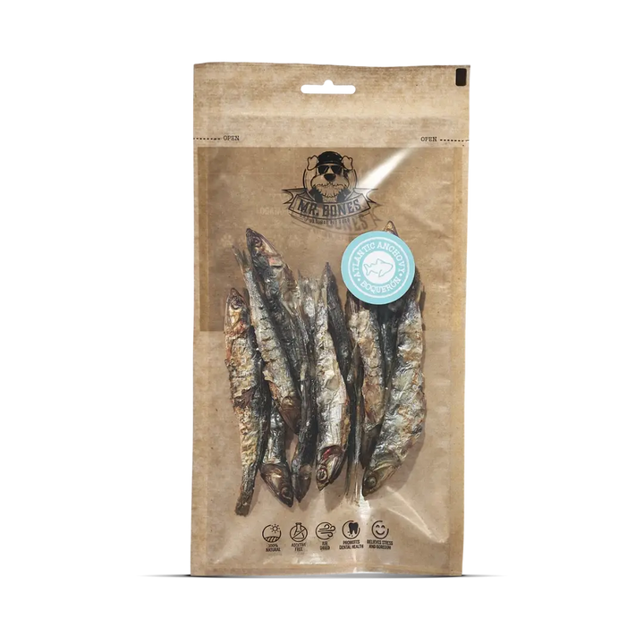 Mr. Bones natūralūs Atlanto ančiuvių skanėstai šunims (50 g.)