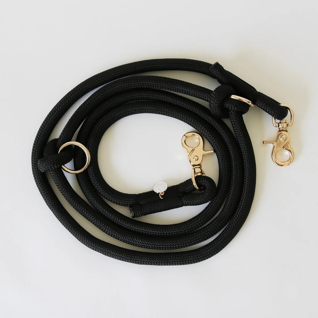 Furlou braided multifunctional leash - Black