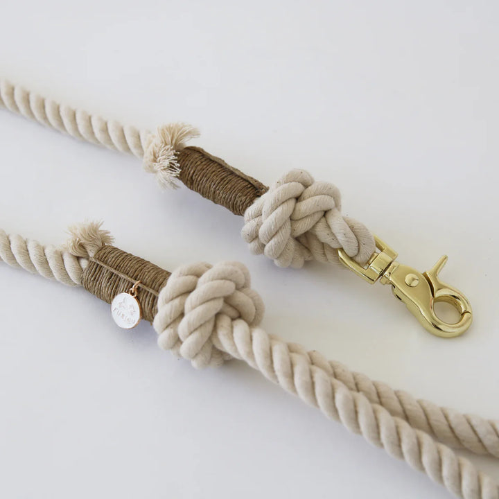 Furlou Rope Leash - Vanilla Cream