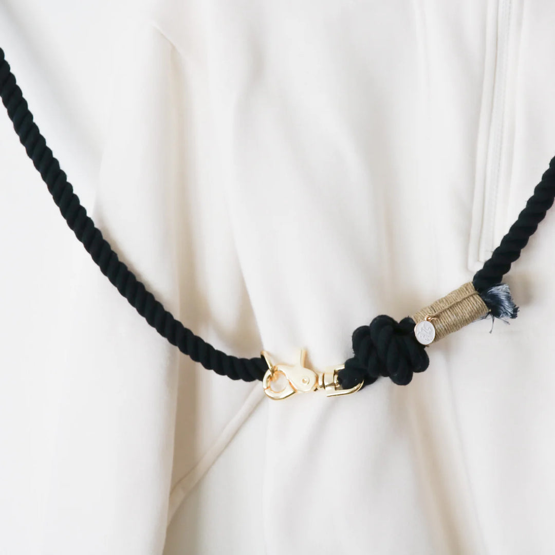 Furlou Rope Multifunctional Leash - Midnight Black