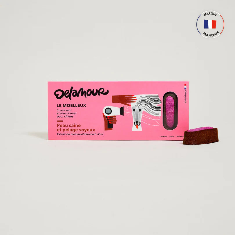 Delamour šunų skanėstai, kurie padeda pagerinti kailio kokybę ir blizgesį (700 g.)