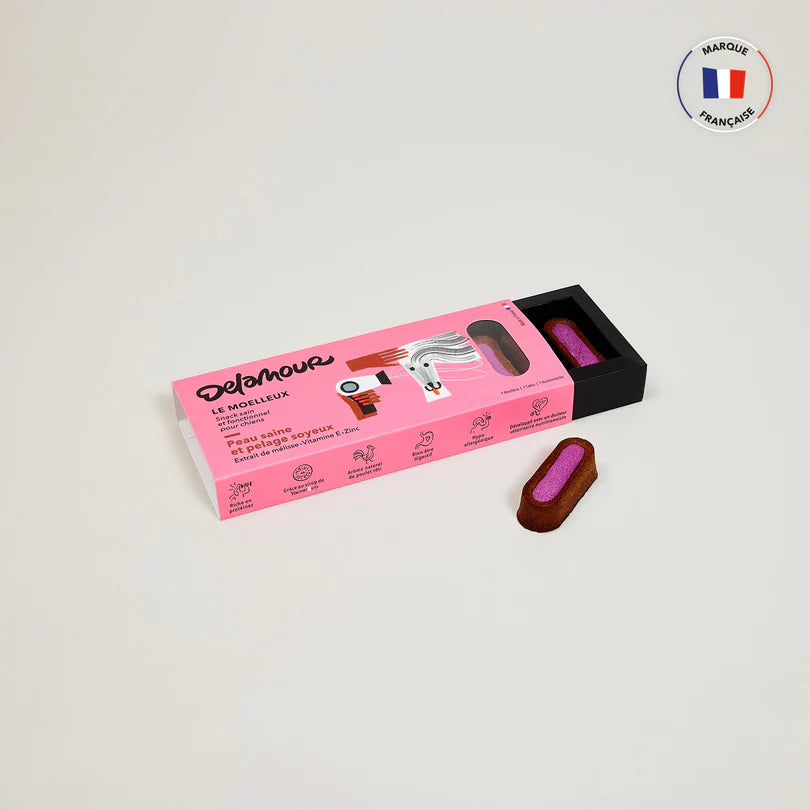 Delamour šunų skanėstai, kurie padeda pagerinti kailio kokybę ir blizgesį (700 g.)