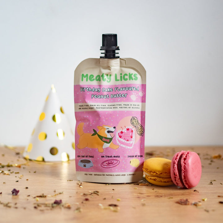 Žemės riešutų sviestas su gimtadienio torto skoniu (113 g.)