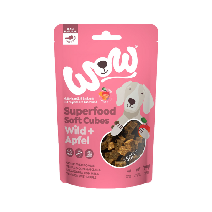 WOW SUPERFOOD su elniena ir obuoliais (150 g.)