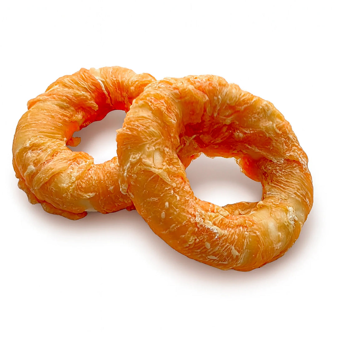 Bunch. jautienos odos ir vištienos kramtukų žiedai (500 g.)