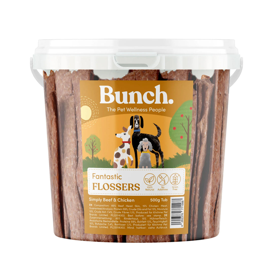 Bunch. kramtomosios lazdelės šunims su jautiena ir vištiena (500 g.)