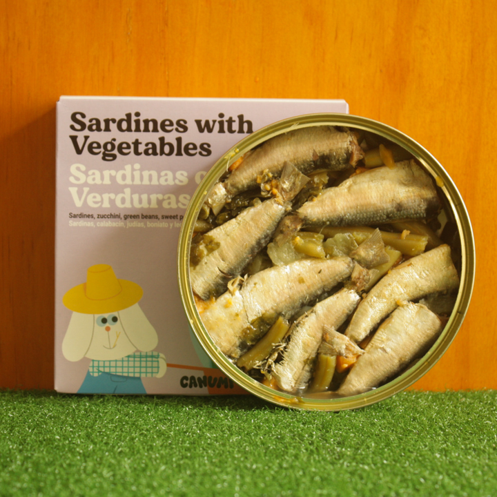 Canumi sardinės su daržovėmis šunims (115 g.)