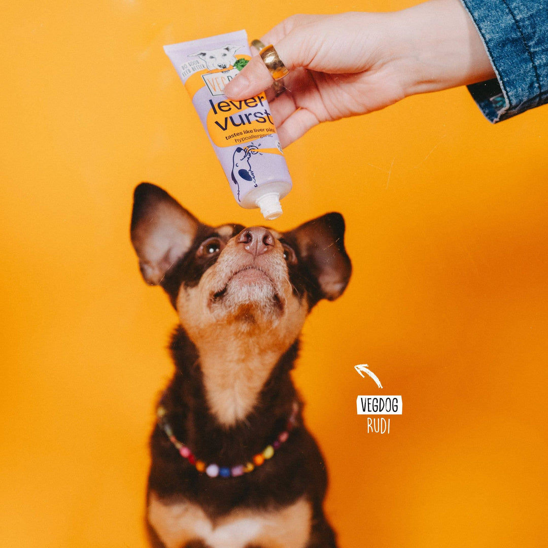 VEGDOG LEVERVURST augalinis laižomas skanėstas šunims (75 g.)