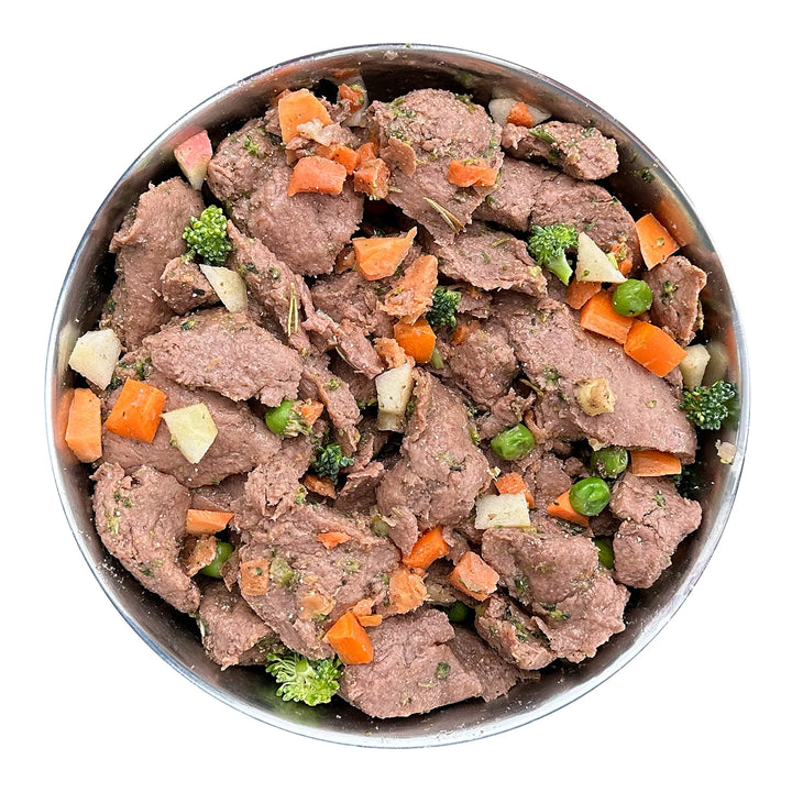 Fidelis virta jautiena su saldžiomis bulvėmis, obuoliais ir brokoliais (400 g.)