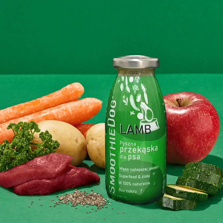 SmoothieDog glotnutis šunims su ėriena