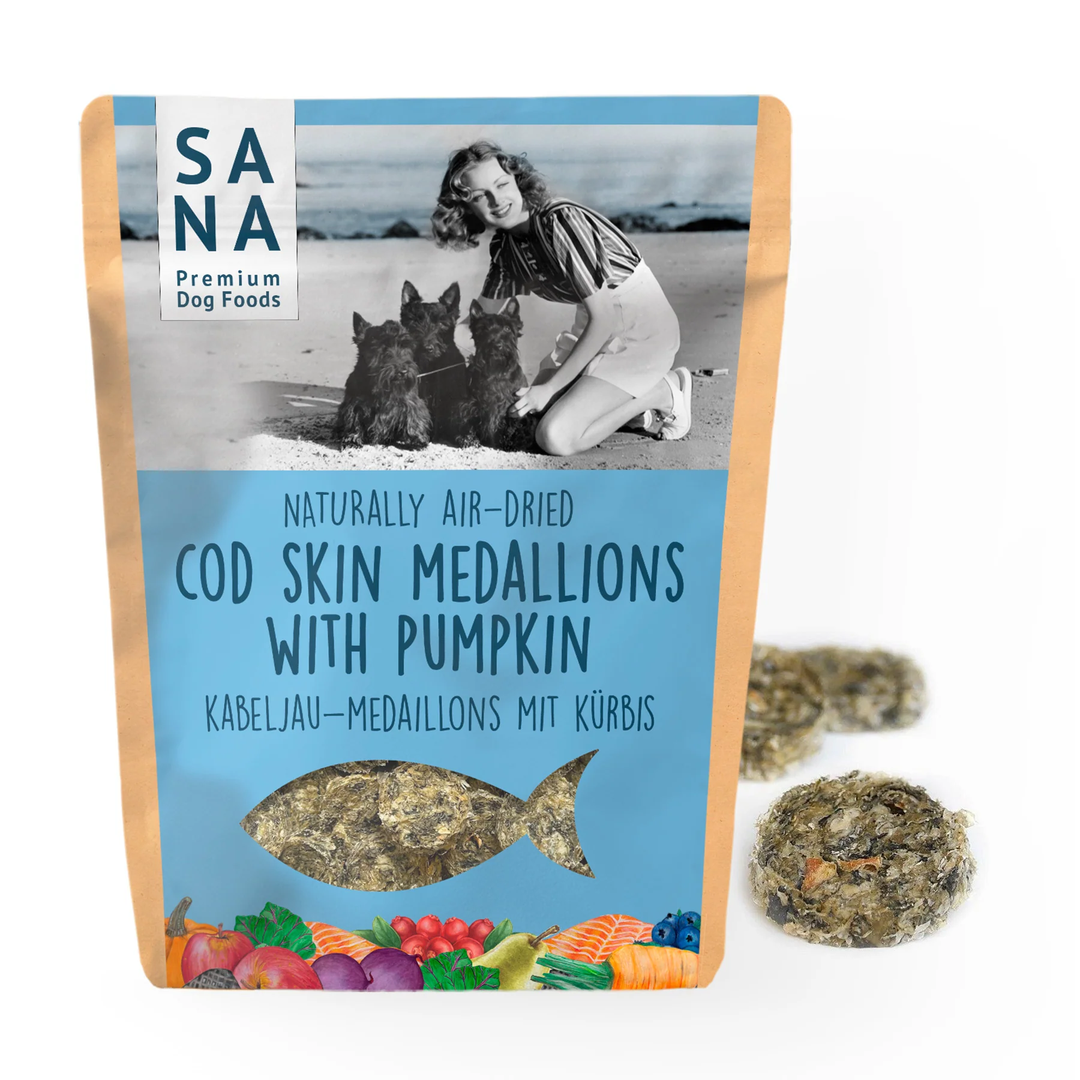 Sana Dog menkės medalionai su moliūgu (100 g.)