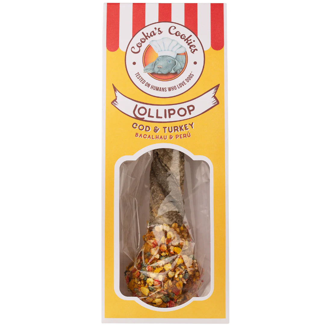 Cooka's Cookies lollipop su menke ir kalakutiena (45 g.)