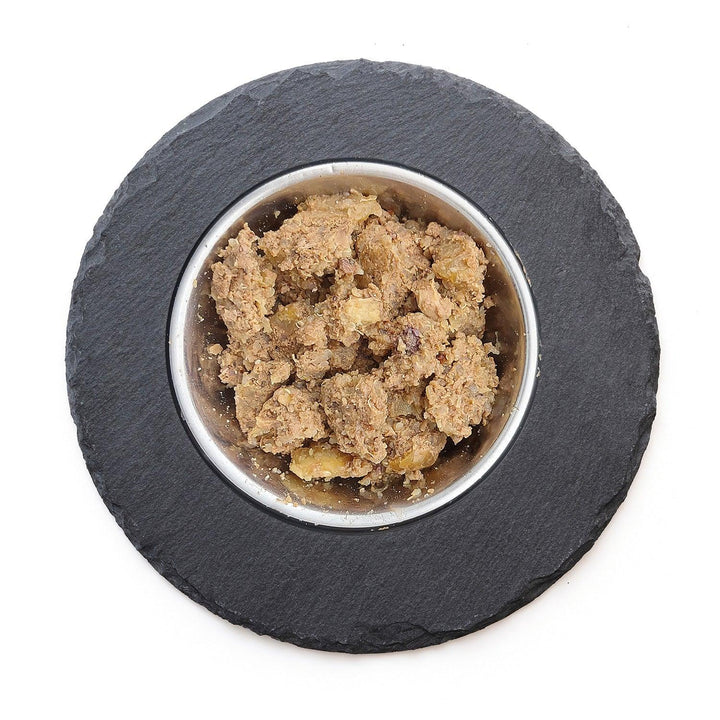 Sana Dog konservai su arkliena, pastarnokais, bolivinėmis balandomis ir spanguolėmis (400 g.)